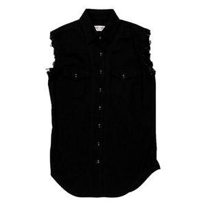Saint Laurent 2018 Black Vest Anthony Vaccarello